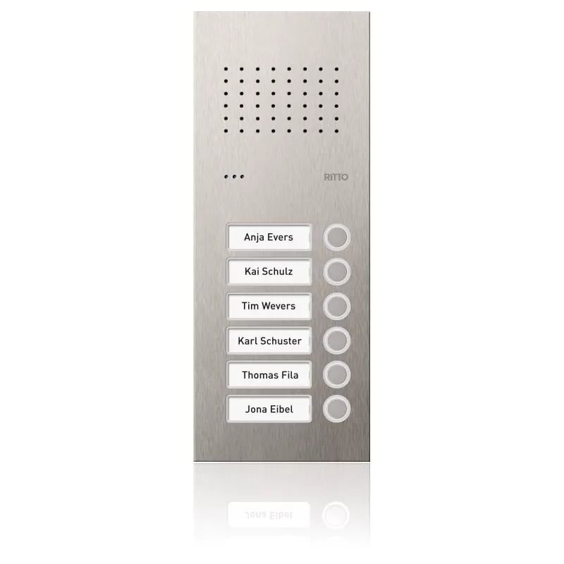 Schneider Electric Audio-Tuerstation Acero Pur Edelstahl 6WE 1 Spalte