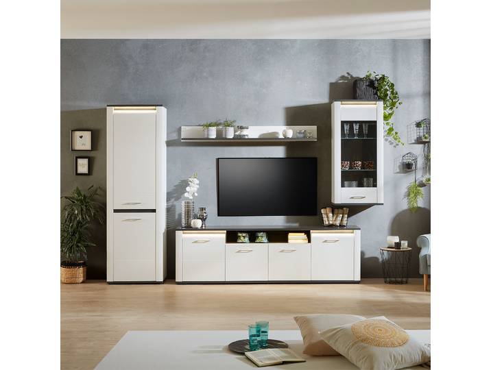 Étagère murale Panneau de particules, revêtu Blanc 156cm