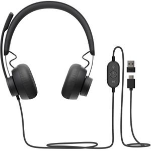 Logitech Headset Zone Wired MS Teams, Stereo, USB-A, USB-C, On-Ear