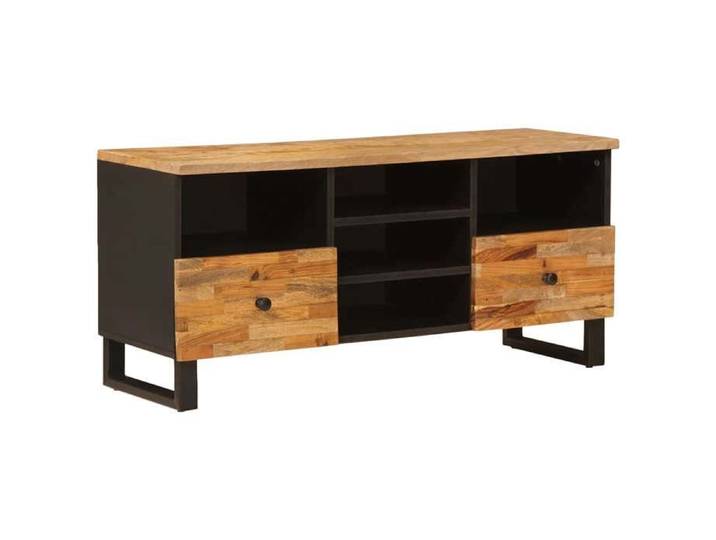 Cabinet multimédia Marron - Meuble TV - Corona Marron 100x33x46 cm Bois de mangue massif A16053