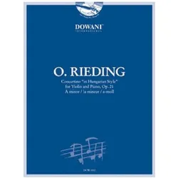 Concertino in Hungarian Style a-Moll op.21 für Violine und Klavier mit Playalong-CD in 3 Tempi, Fachbücher von Oskar Rieding