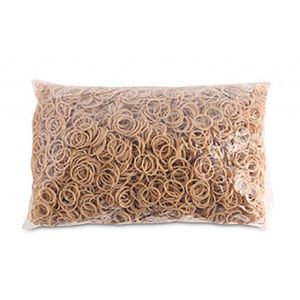 Office-Products Gummibänder 18102019-97, Länge 32mm, Breite 1,5mm, beige, 1000g