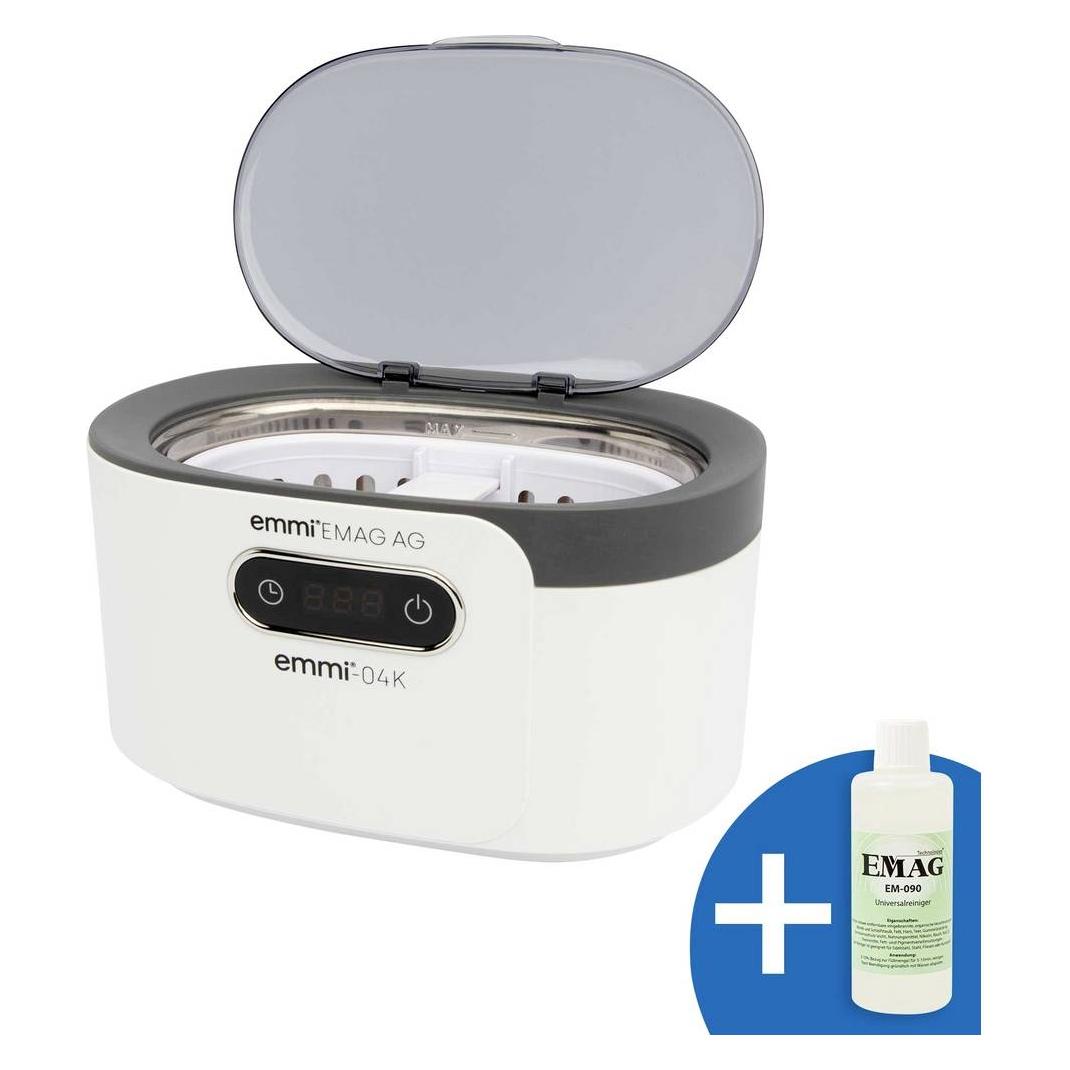 Emag Emmi-04K Ultraschallreiniger Haushalt, Dentaler Bereich, Werkstatt, Schmuck (0.60 l) (18616)