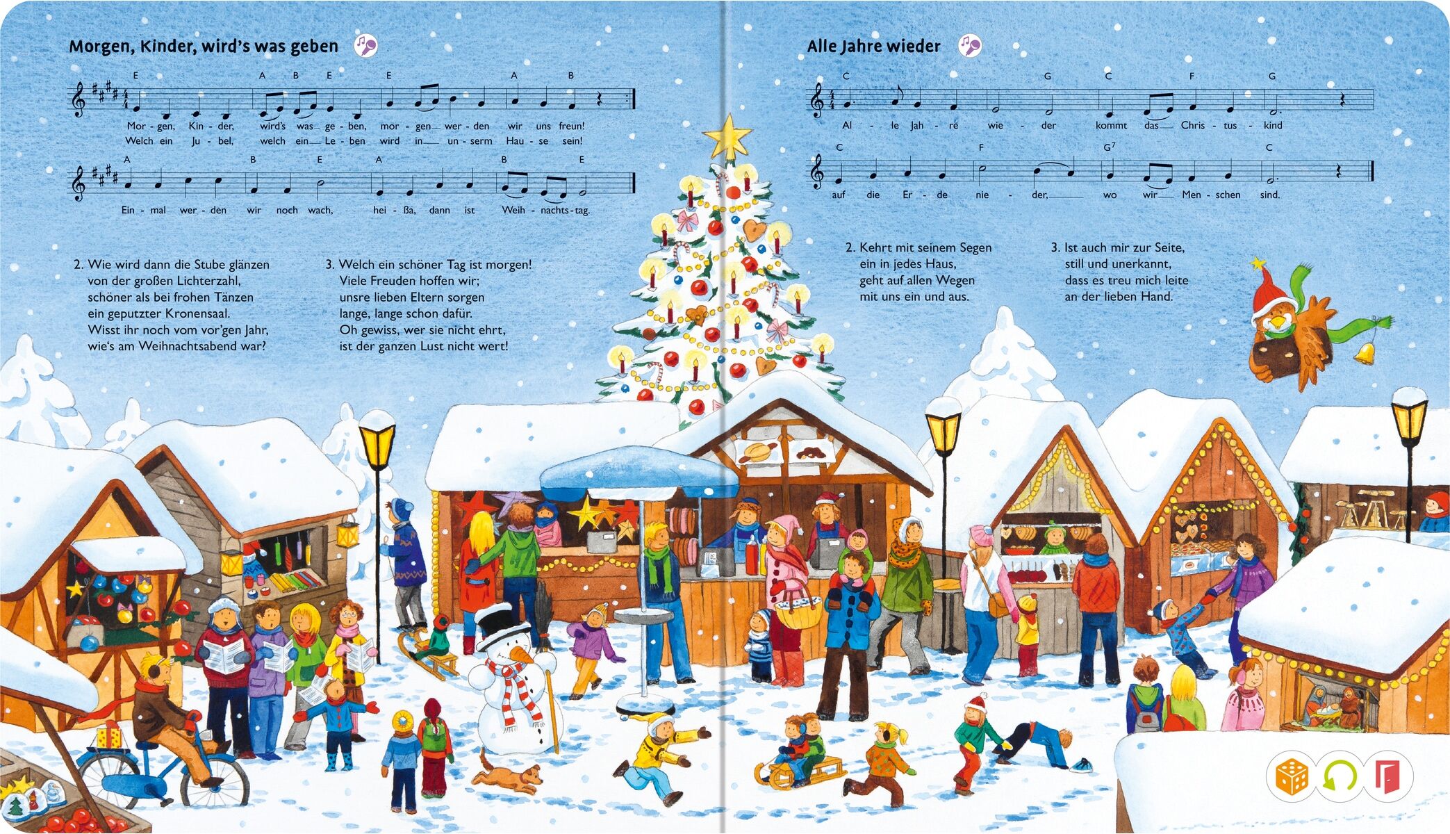 Kinderbuch RAVENSBURGER "tiptoi Meine schönsten Weihnachtslieder", bunt (weiß, neutral), Bücher, Kinderbuch, Made in Europe