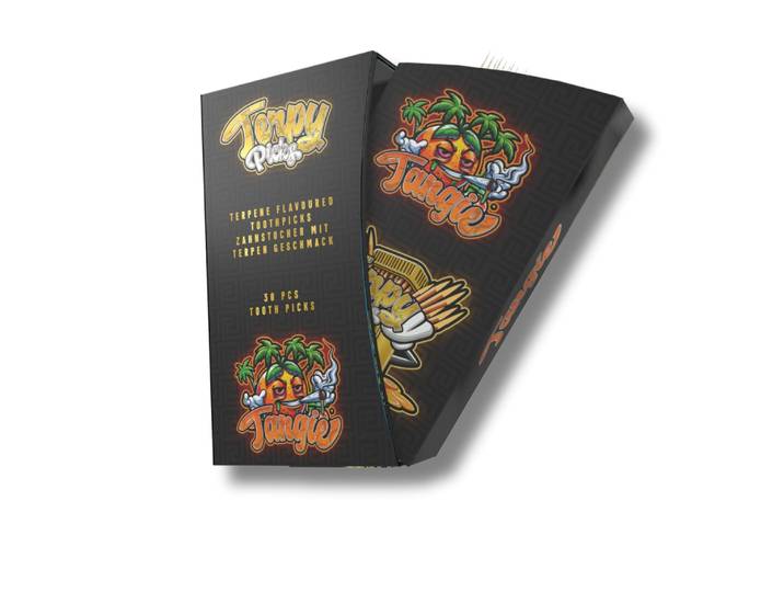 Terpy Picks Zahnstocher mit Geschmack Tangie