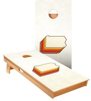Skip's Garage Retro Pennsylvania Cornhole Boards