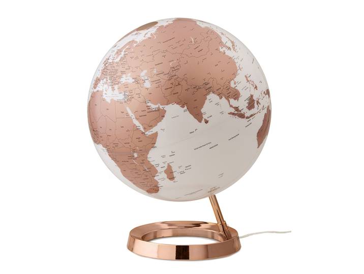 ATMOSPHERE lampe de bureau mappemonde LIGHT & COLOUR BRIGHT (Copper - PMMA)