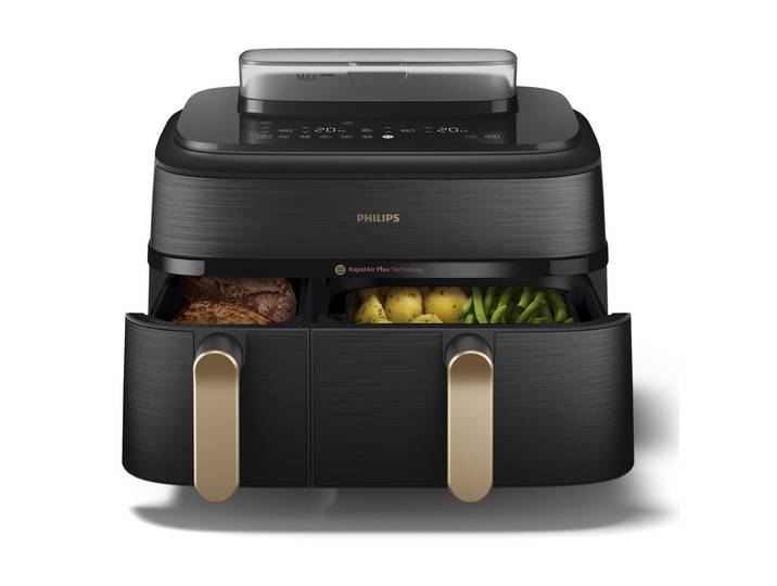 Philips NA552/00 Dual Basket Airfryer Zwart