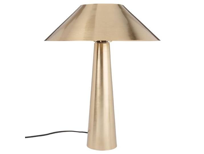 Lampe en acier doré, H49 cm