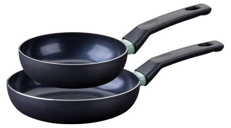 Fackelmann Brandao Set van 2 koekenpannen met keramische anti-aanbaklaag, 16 en 20 cm