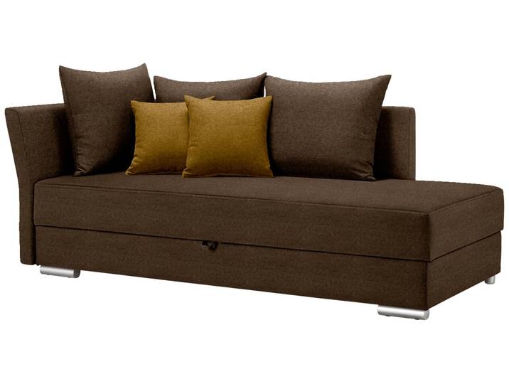 Hom´in Schlafsofa COMA, braun, Stoff
