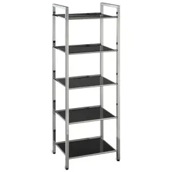 Standregal Linda Glas Schwarz