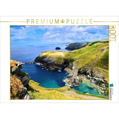CALVENDO Puzzle Tintagel - Cornwall | 1000 Teile Lege-Größe 64x48cm Foto-Puzzle für glückliche Stunden