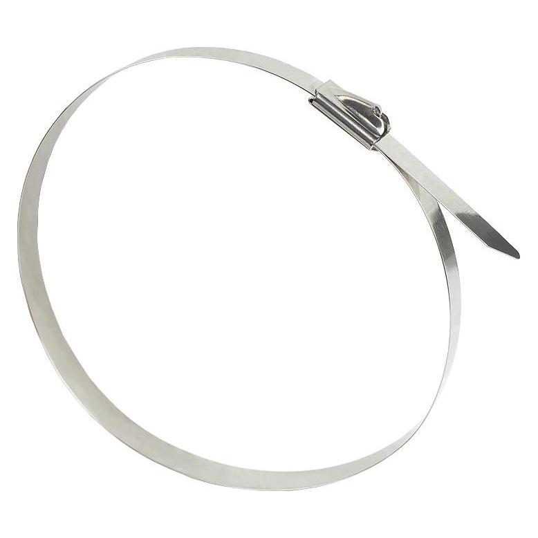 Good Connections Edelstahl-Kabelbinder 200 mm x 7,9 mm, -60 °C bis +550 °C, 20 Stück (Metallkabelbinder, 200 mm, 20 Stk.) (KAB-E20X79)