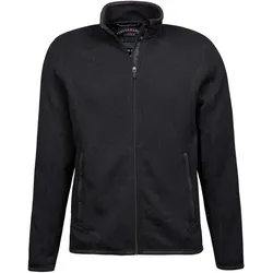 Tee Jays Herren Strickfleece Jacke Fleece-Jacke 9615 black 3XL