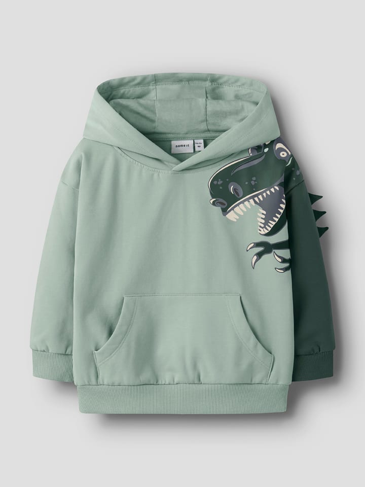 name it Hoodie "Nash" in Grün - 110