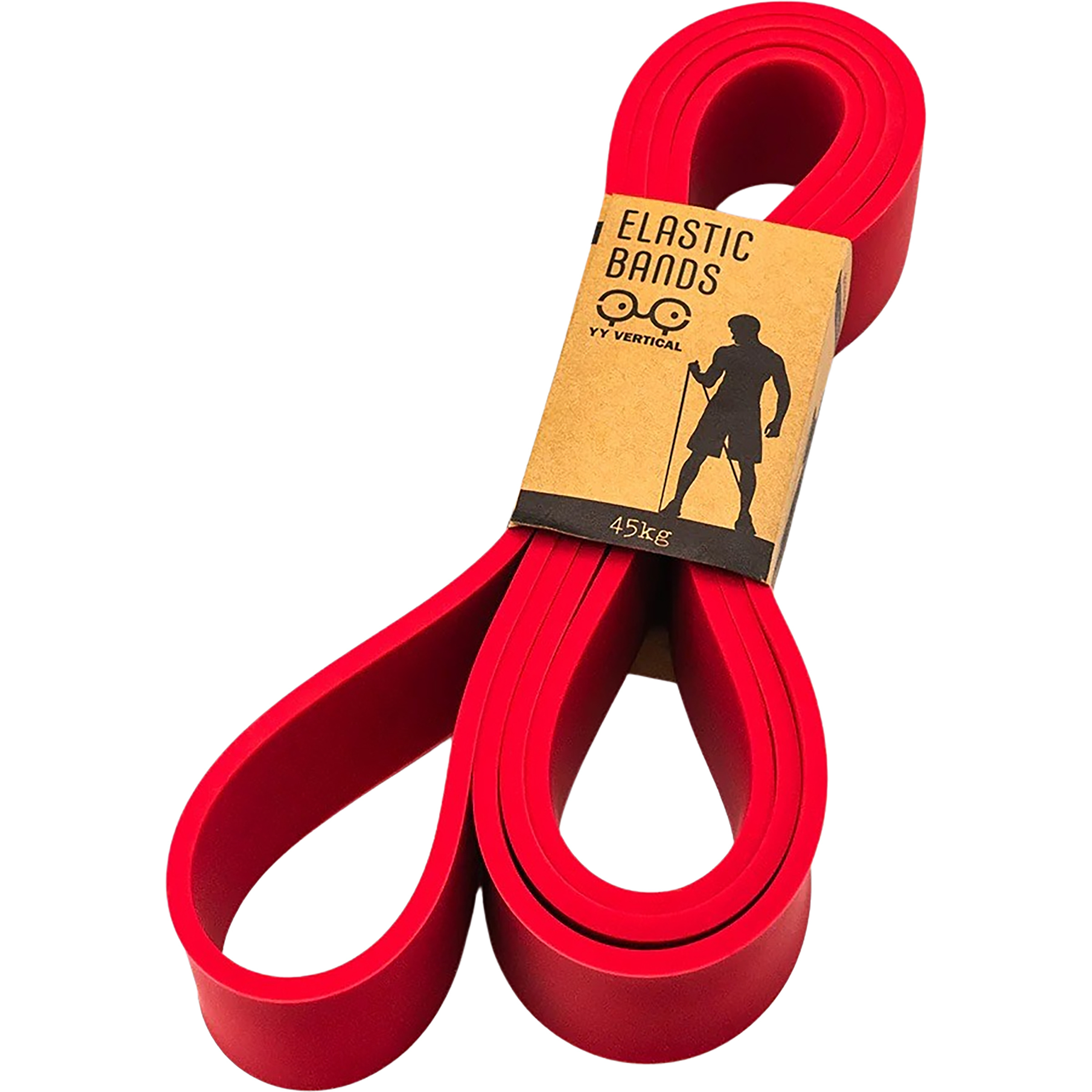 YY Vertical Elastic Fitnessbänder Klettertraining rot Größe 45kg Training & Fitness