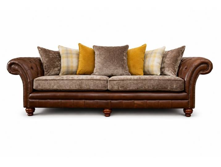Xlmoebel Chesterfield-Sofa 3-Sitzer-Garnitur Design-Sofa Couch Modernes Sofa Chesterfield Sofort, 3-Sitzer 1 Teile, Hergestellt in Europa
