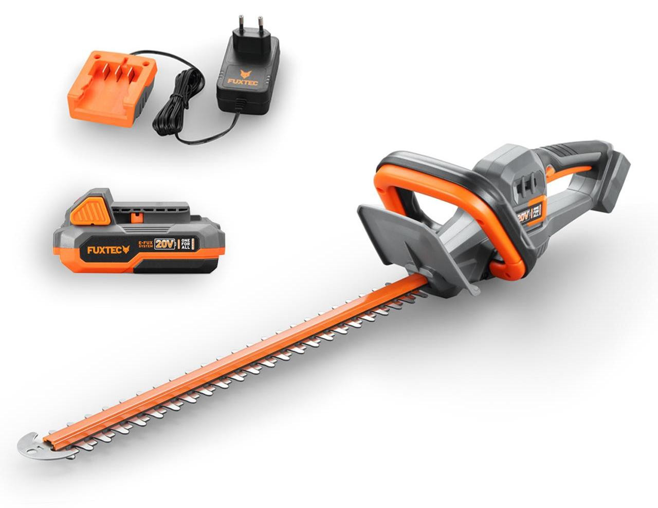 Fuxtec Elektrische heggenschaar 20V met accu en oplader, Snijlengte: 52 cm