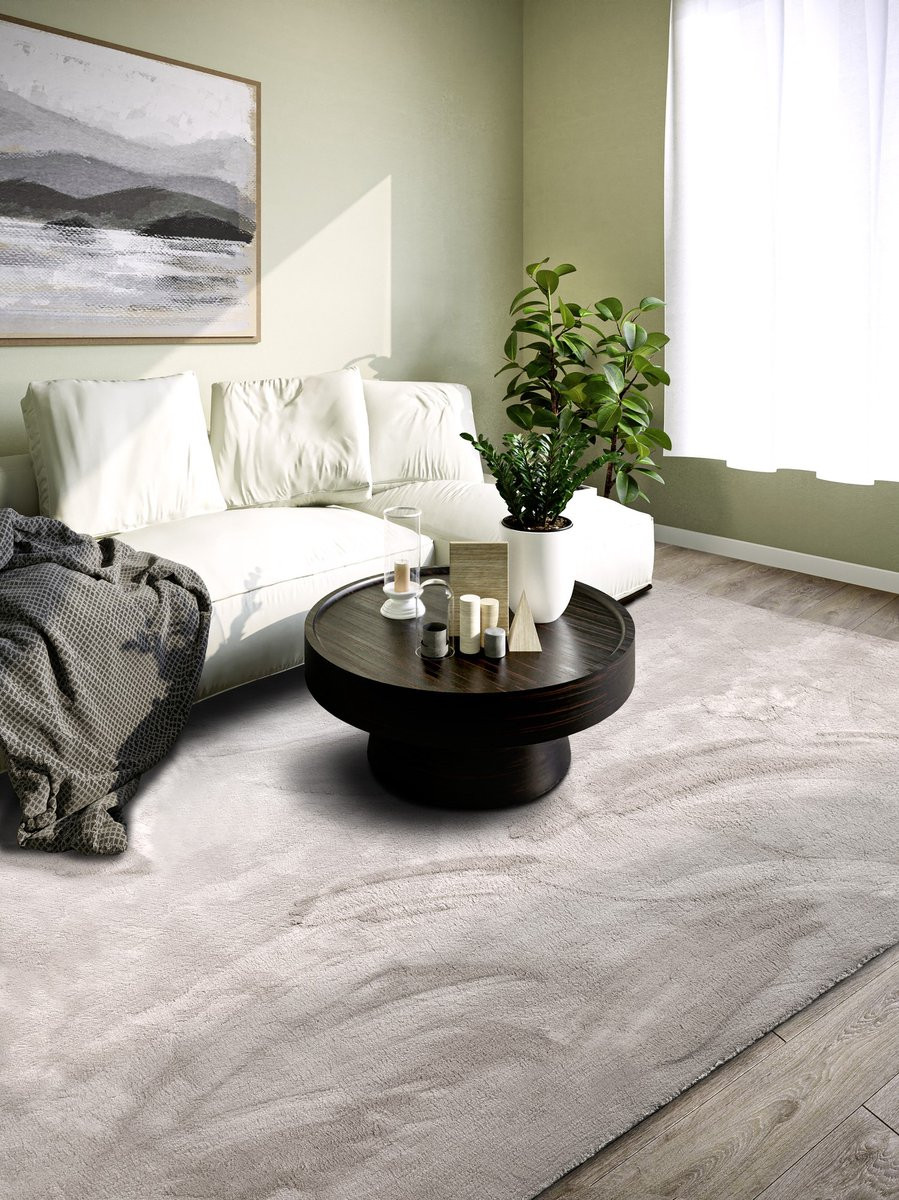 Flycarpets Villeroy & Boch 1899 Hoogpolig Vloerkleed Leon Lichtgrijs 160 x 230 cm