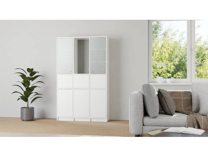 Schlichter Buffetschrank nach Maß MDF Beschichtet MDF Weiß matt