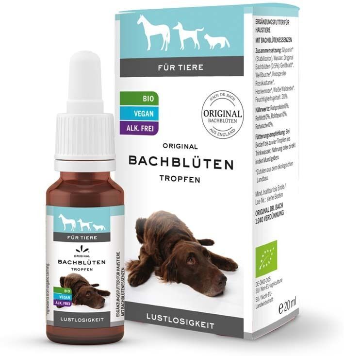 Original Bachblüten Bachblüten Tiere Tropfen Lustlosigkeit x2 2x20 ml