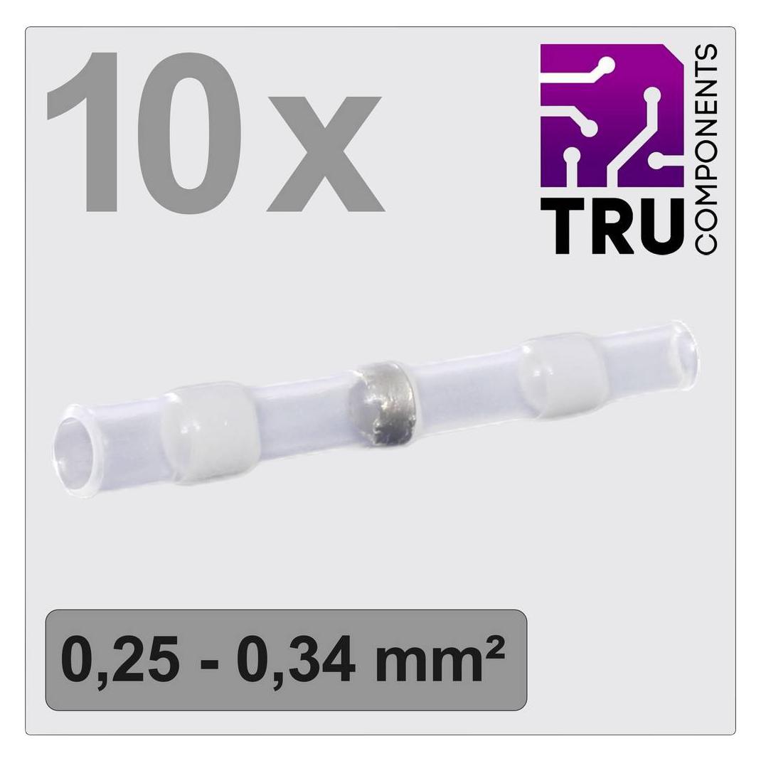 Tru Components TC-13448508 Stossverbinder mit Schrumpfschlauch 0.25 mm² 0.34 mm² (TC-13448508)