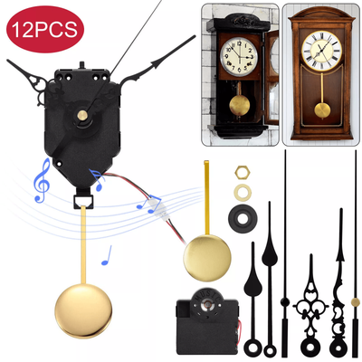 Quartz Clock Movement Mechanism With Chime Music Box, DIY Replacement Repair Parts Kit, Pendulum Clock Movement For Wall Quartz Clock Movement Mechanism With Chime Music Box, DIY Replacement Repair Parts Kit, Pendulum Clock Movement For Wall