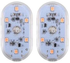 Inspire Curations TouchGlow Car LED Reading Light USB Touch Sensitive Car Light With Ambient & Emergency Modes 2pcs