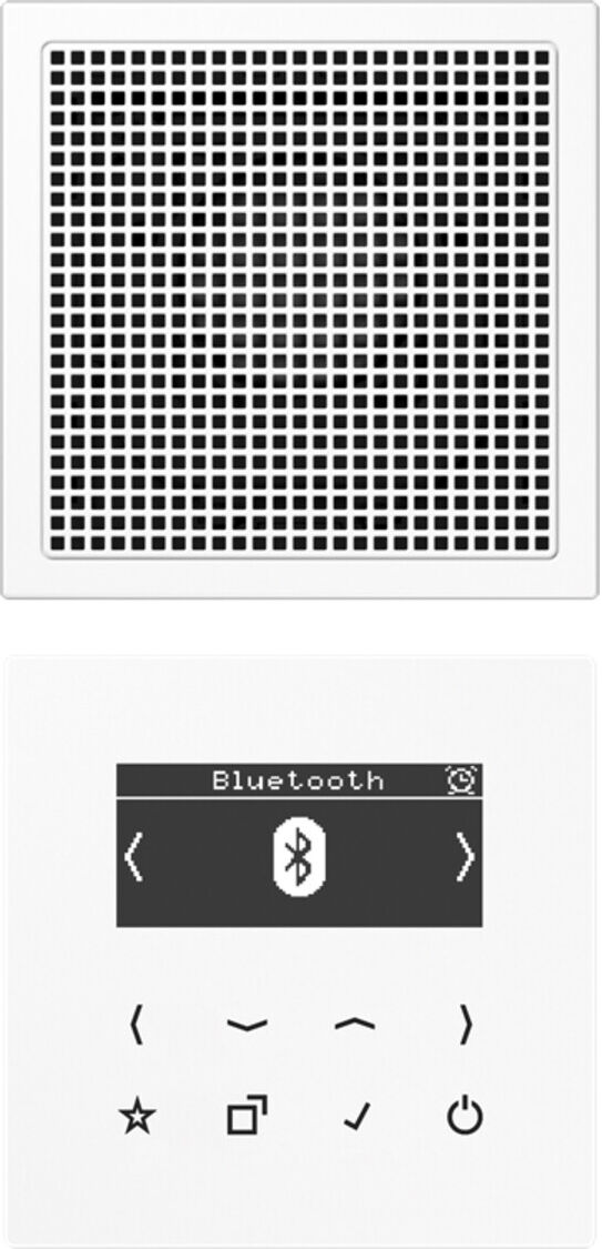 Jung Smart DAB+ Digitalradio Bluetooth SetMono1LS DAB LS1 BT WW (DABLS1BTWW)