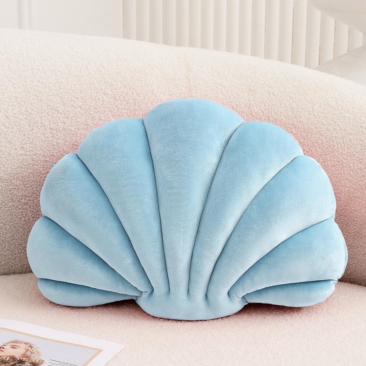 Schelpvormig Decoratief Kussen voor Oceaan en Strand Stijl