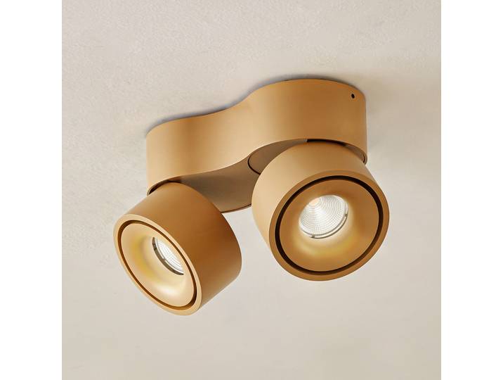 Rotari Spot pour plafond LED à 2 lampes brun 8,9 W - Arcchio - Couloir - Moderne - Aluminium - Multi-ampoules