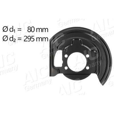 AIC Spritzblech, Bremsscheibe 58191 Vorderachse links für NISSAN