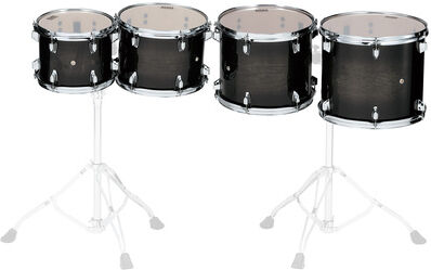 Tama Mid ConcertTom Set CCLT4M-TPB Transparent Black Burst