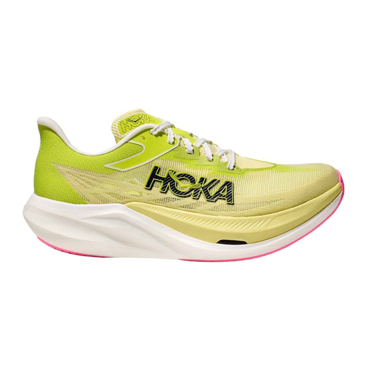 Tênis Hoka Rocket X 3 Verde Amarelo AW25 Unissex, Tamanho EU 38 Unisex