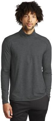 Sport-Tek ST711 Exchange 1.5 Long Sleeve 1/2-Zip T-Shirt in Graphite Grey size XL   Polyester/Spandex Blend