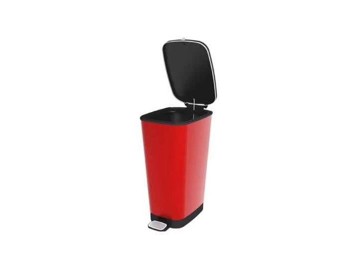 CURVER Poubelle à pédale CHIC BIN 45L rouge