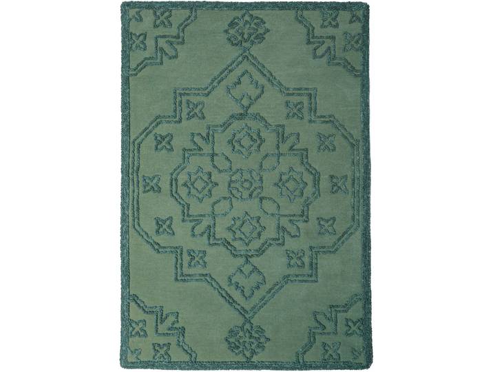 Teppich Sabelia Blau Wolle/ 160 x 230 cm - Material: Wolle/Polyester - Teppich