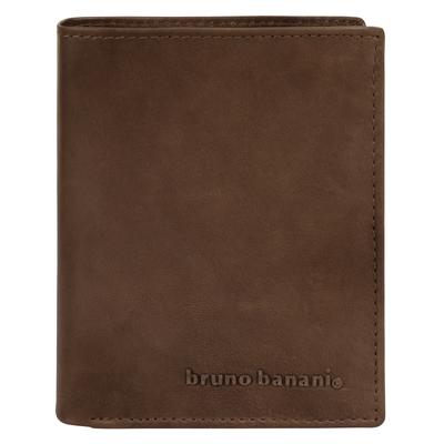 Geldbörse BRUNO BANANI "BRUNO BANANI Herren, Damen echt Leder", Damen, braun, Leder, unifarben, Kleinlederwaren, echt Leder