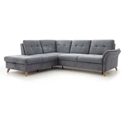 sit & more Ecksofa Göteborg Stoff Grau Stone