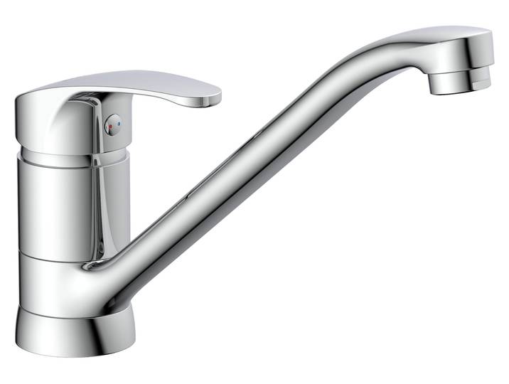SCHÜTTE Küchenarmatur CELLINO, 360° schwenkbarer Wasserhahn Küche, Mischbatterie Küche, Spültischarmatur in Chrom