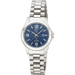 ETT Eco Tech Time ELS-11675-32M Funk-Solar Damenuhr Gobi Lady Stahl/Blau