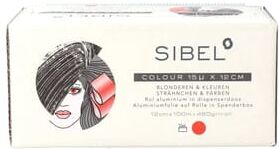 Sinelco Sibel High Light Papel Alumínio 15 Micras 12 cm #Vermelho