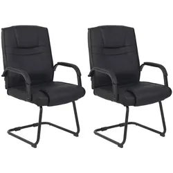 CLP 2er Set Stühle Attila   Farbe: schwarz/schwarz
