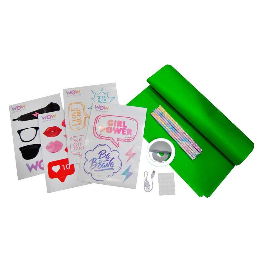 Kids Euroswan WOW Selfie Licht mit viel Zubehör USB 3 Modi (Ringlicht) (WOW00024)