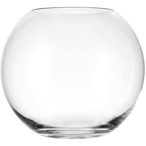 Leonardo Vase 019009 Boccia, Glas, Kugelvase, Tischvase, rund, Höhe 17,5 cm