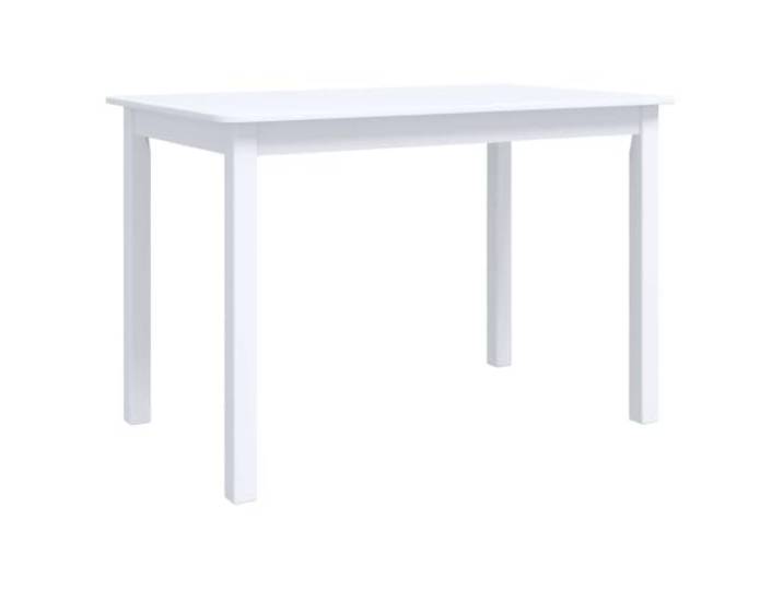 Roanoer Esstisch Weiß 114x71x75 cm Küchentisch Esszimmertisch Vielseitiger Speisetisch für Essbereich und Küche mit pflegeleichter Beschichtung sowie stabilem Stand für Mahlzeiten.