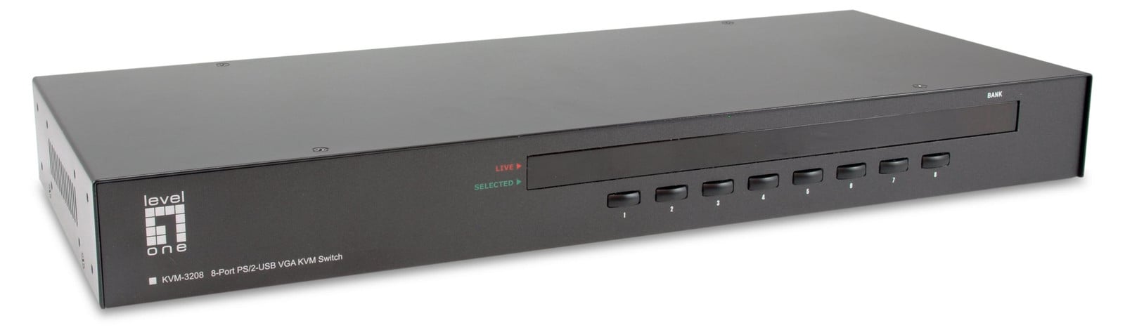 Level One KVM-3208 8-poorts PS/2-USB VGA KVM-schakelaar
