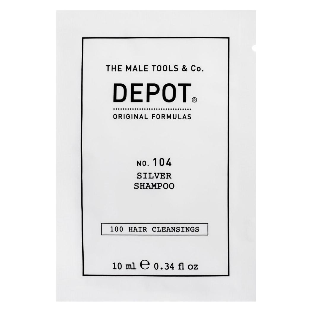 Depot 100 Hair Cleansing No 104 Botanical Complex Hair Shampoo For Neutralisation Of Yellow Tones - (Silbershampoo) (48386572)