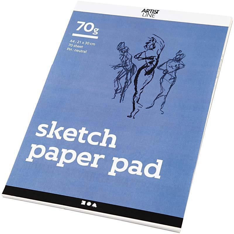 Creativ Company Schetsboek Wit, 21 x 30 cm, 70 bladen